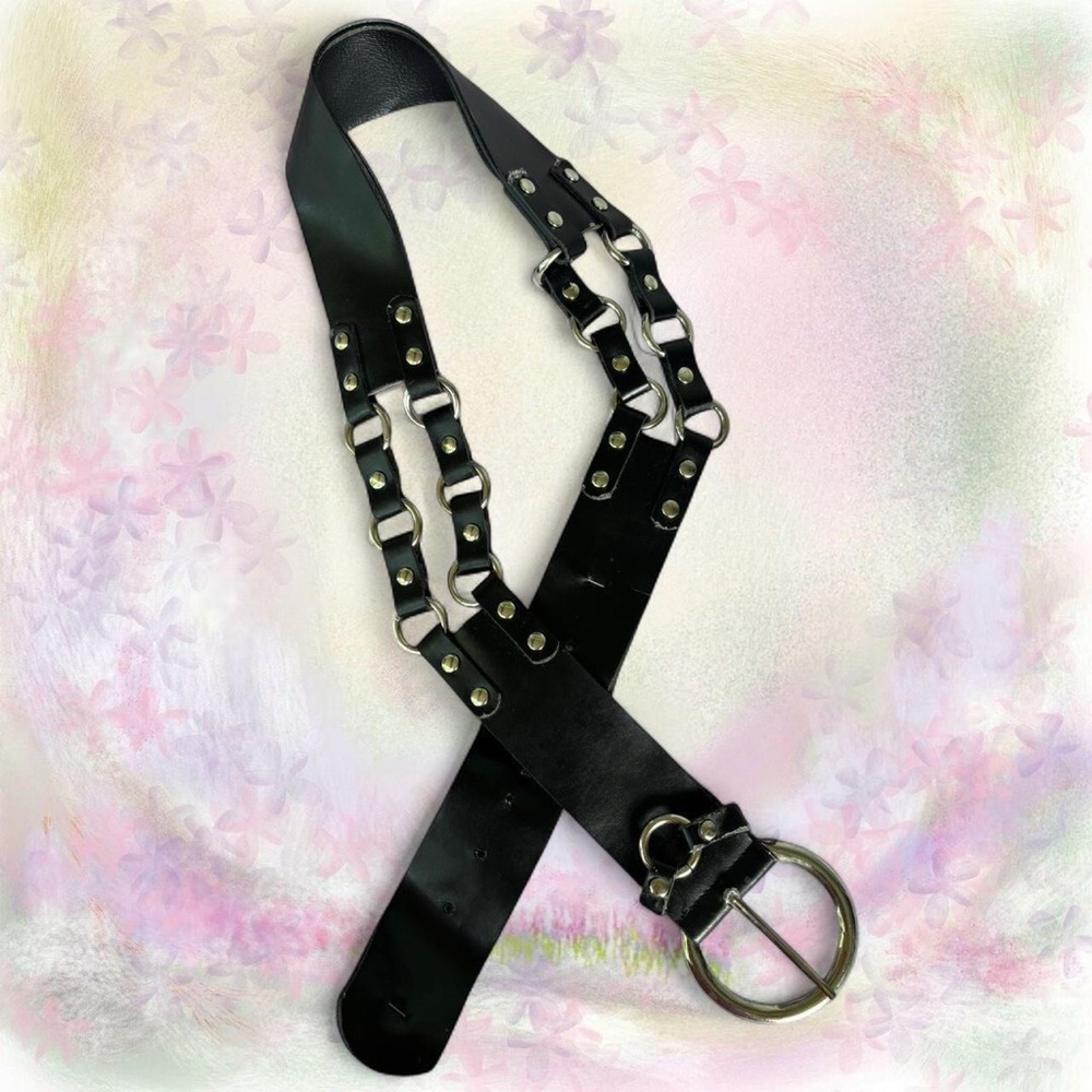silver chunky belt